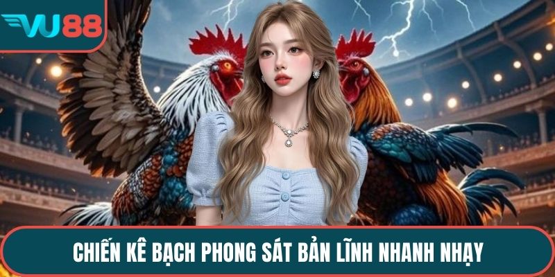 Chiến kê Bạch Phong Sát bản lĩnh nhanh nhạy